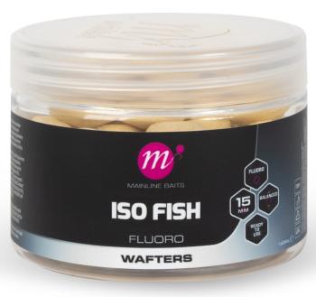 Mainline vyvážené boilie fluoro wafters iso fish 150 ml 15 mm - white