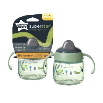 Tommee Tippee Netekoucí hrnek Superstar 4m+ 190 ml 1 ks zelený