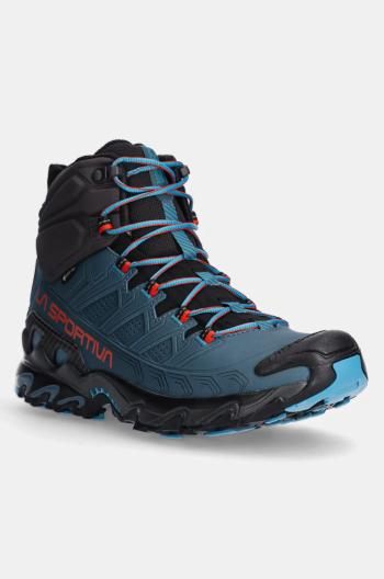 Boty LA Sportiva Ultra Raptor II Mid Leather GTX pánské, modrá barva, lehce zateplené, 34J642900