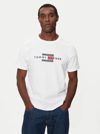 Tommy Hilfiger pánské bílé tričko - XL (YBR)