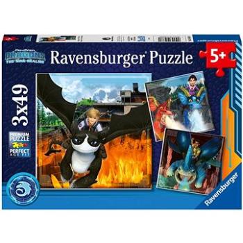 Ravensburger Puzzle 056880 Jak Vycvičit Draka: Devět Království 3X49 Dílků  (4005556056880)