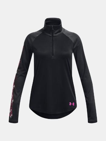 Under Armour UA Tech Graphic 1/2 Zip Triko dětské Černá