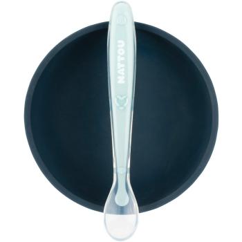 NATTOU Tableware Set of 2 Pieces serviciu de masă pentru copii Blue 2 buc