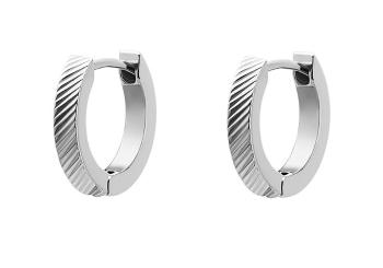 Fossil Elegantné oceľové kruhy Harlow JF04772040