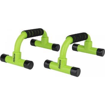 Fitforce PUSHUPBAR Úchopy na cvičení, zelená, velikost