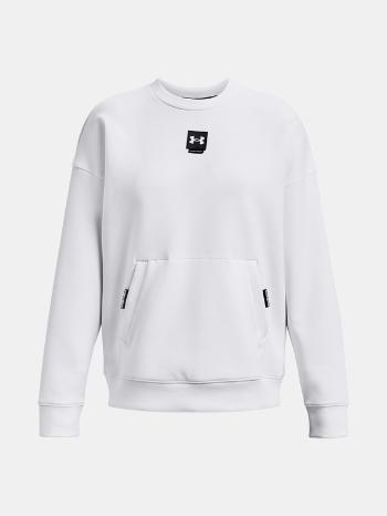 Under Armour Summit Knit Oversize Crew Mikina Bílá