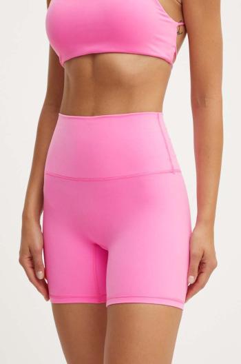 Šortky na jógu JOYINME Movement růžová barva, high waist