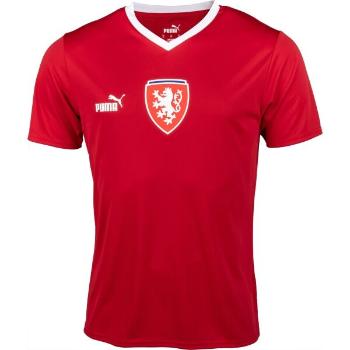 Puma FACR HOME JERSEY FAN TEE Pánské fotbalové triko, červená, velikost