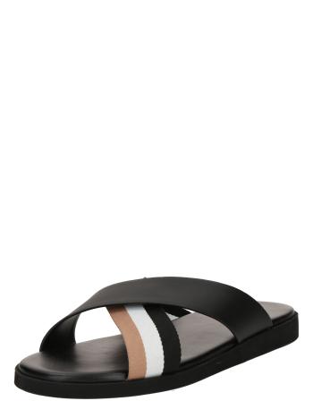 BOSS Papucs 'Darrel'  teveszín / fekete / fehér