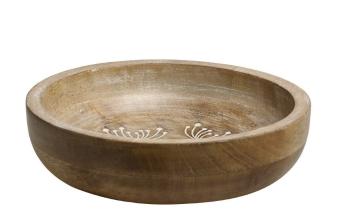 Dřevěná servírovací miska z mangového dřeva Tours Bowl - Ø 20*5 cm/ 750 ml 61083300