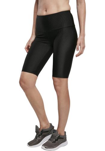 Urban Classics Ladies High Waist Shiny Rib Cycle Shorts L