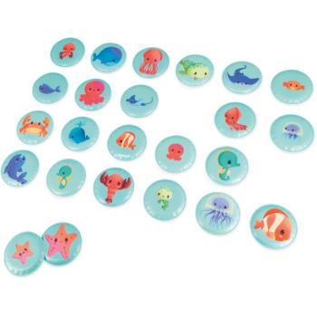 Janod Bath Memory pexeso do vany Sea Animals 2 y+ 24 ks