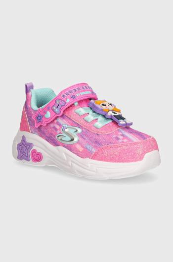 Dětské sneakers boty Skechers SNUGGLE SNEAKS černá barva, 302214N