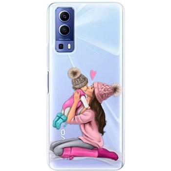 iSaprio Kissing Mom - Brunette and Girl pro Vivo Y52 5G (kmbrugirl-TPU3-vY52-5G)