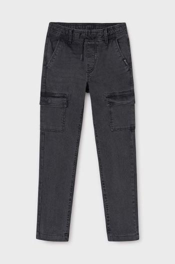 Dětské rifle Mayoral denim jogger cargo 7534