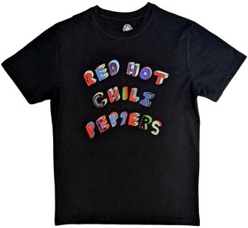 Red Hot Chili Peppers Tričko Colourful Letters Unisex Black M