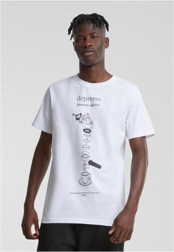 Mr. Tee Depresso Tee white - XS