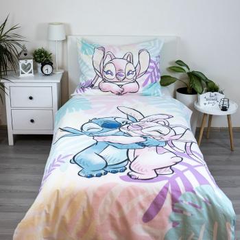  Lenjerie de pat din bumbac Jerry Fabrics Lilo andStitch "Leaves", 140 x 200 cm, 50 x 70 cm, 140 x 200 cm, 50 x 70 cm