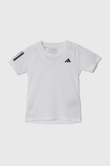 Dětské tričko adidas Performance bílá barva, s potiskem