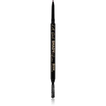 L.A. Girl Cosmetics Shady Slim automatická tužka na obočí s kartáčkem odstín Soft Brown 0.08 g