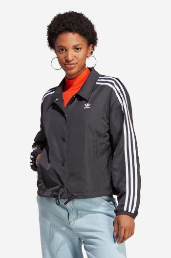 Bunda adidas Originals dámská, černá barva, přechodná, IC5478-black