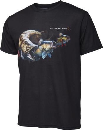 Póló Savage Gear Cannibal Tee Black