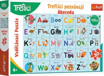 Puzzle Treflíci poznávají abecedu