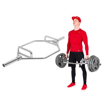 Hex olympijská hřídel inSPORTline Dedlif 140cm/50mm 20kg, do 200 kg, bez objímek