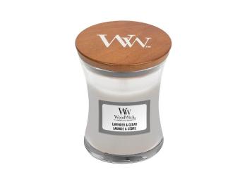 WoodWick Vonná svíčka váza Lavender & Cedar 85 g