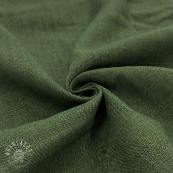 Ľan predpraný forest green