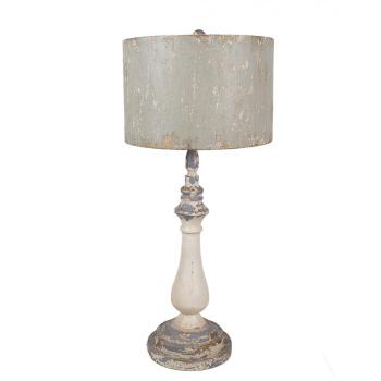 Béžová kovová vintage stolní lampa Lucienne - Ø 33x75 cm 5LMC0040