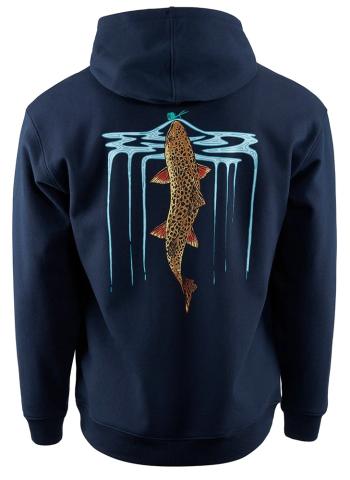 Grundéns mikina riser hoodie dark navy - m