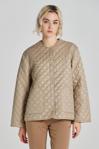 BUNDA GANT D2. QUILTED JACKET CONCRETE BEIGE