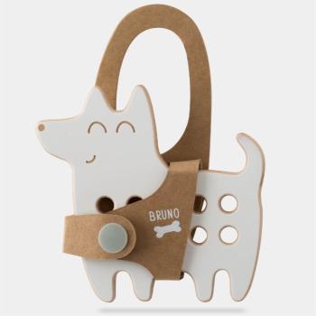 Milin Small Wooden Lacing Toy Dog aktivity hračka 10 cm x 10 cm x 0,7 cm 1 ks