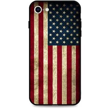 TopQ Kryt iPhone SE 2022 3D silikon Amerika 73910 (Sun-73910)