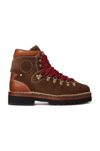 Kožené zimní boty Polo Ralph Lauren Alpine Boot pánské, hnědá barva, 812845751002