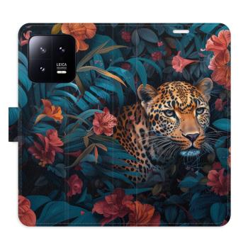 Flipové pouzdro iSaprio - Flower Jaguar 02 - Xiaomi 13