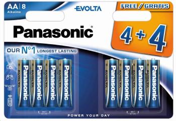 PANASONIC Alkalické baterie EVOLTA Platinum LR6EGE/8BW 4+4F AA 1, 5V (Blistr 8ks)