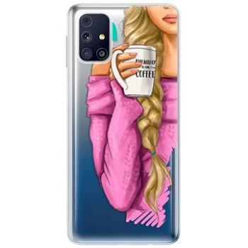 iSaprio My Coffe and Blond Girl pro Samsung Galaxy M31s (coffblon-TPU3-M31s)