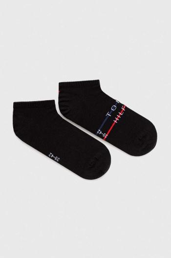 Ponožky Tommy Hilfiger 2-pack pánské, černá barva, 701222188