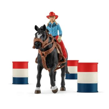 Schleich 42576 hordóverseny cowgirllel