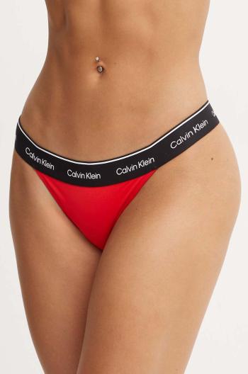 Plavkové kalhotky Calvin Klein červená barva, KW0KW02429