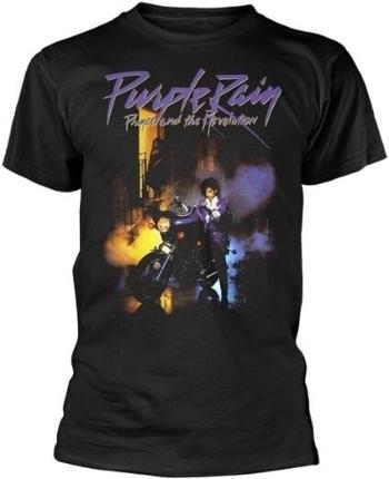 Prince Tričko Purple Rain Unisex Black XL