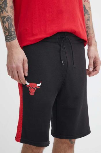 Kraťasy New Era CHICAGO BULLS pánské, černá barva