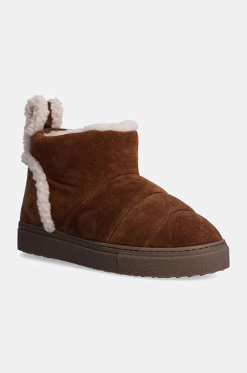 Sněhule Inuikii Shearling Slipin hnědá barva, 75202-010