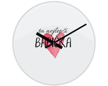 Hodiny skleněné Ta nejlepší babička