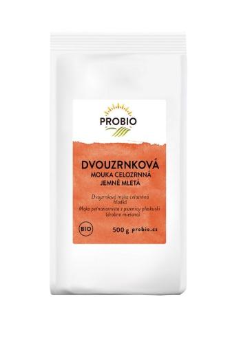 PROBIO Mouka dvouzrnková celozrnná jemně mletá BIO 500 g