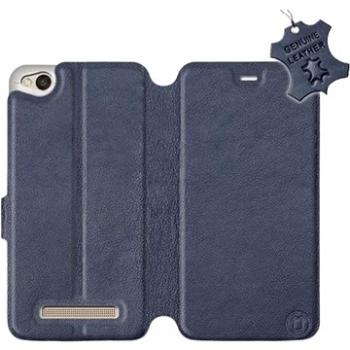 Flip pouzdro na mobil Xiaomi Redmi 4A - Modré - kožené -   Blue Leather (5903226521838)