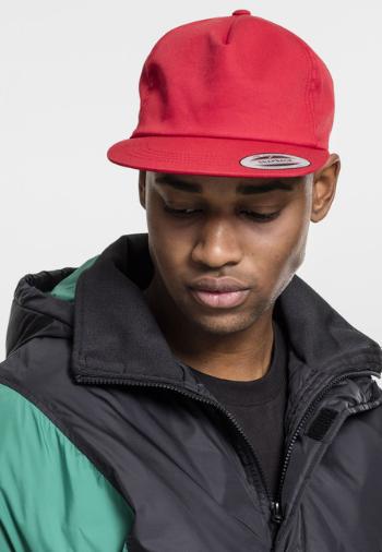 Urban Classics Unstructured 5-Panel Snapback red - UNI