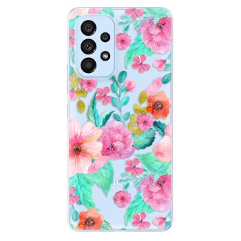 Odolné silikonové pouzdro iSaprio - Flower Pattern 01 - Samsung Galaxy A53 5G